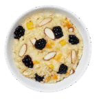 Peaches & Cream Oatmeal with Blackberries